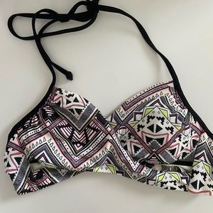 VS PINK TRIBAL PRINT WRAP BIKINI TOP